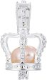 Pearl Crown Pendant - Small Hot on Sale