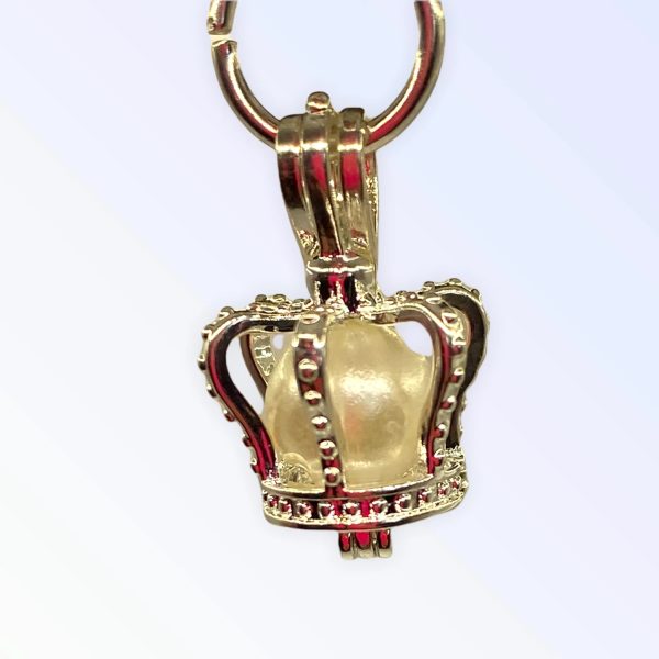 Pearl Crown Pendant - Small Hot on Sale