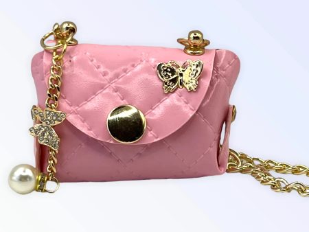 Pink Quilted Butterfly Pick-Up Bag Sale