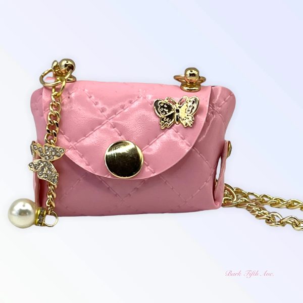 Pink Quilted Butterfly Pick-Up Bag Sale