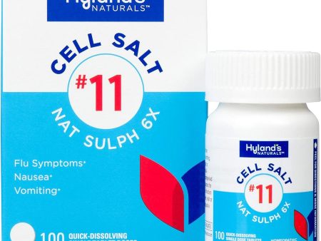 Hyland s, Cell Salt #11 Nat Sulph 6x, 100 Quick-Dissolving Single Tablet Doses Fashion