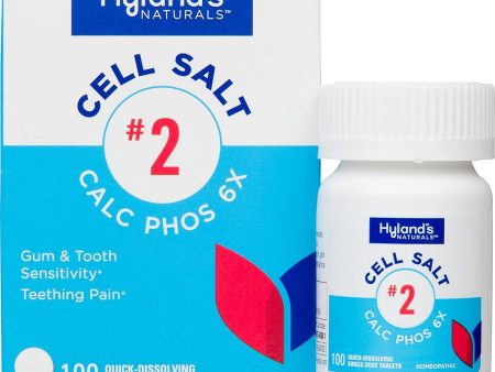 Hyland s, Cell Salt #2 Calc Phos 6x, 100 Quick-Dissolving Single Tablet Doses Online Sale