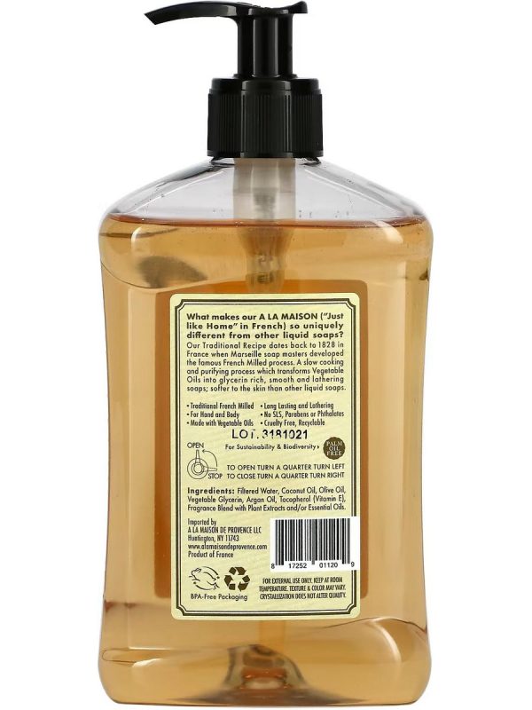 A La Maison de Provence, Pure Coconut Liquid Soap, 16.9 fl oz Fashion