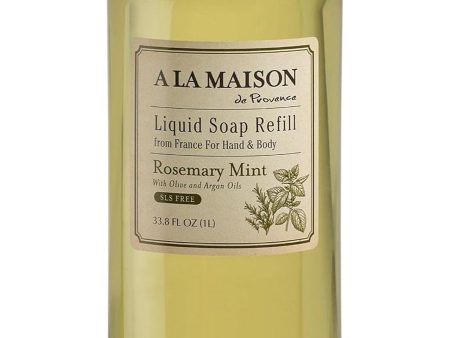 A La Maison de Provence, Rosemary Mint Liquid Soap Refill, 33.8 fl oz For Discount