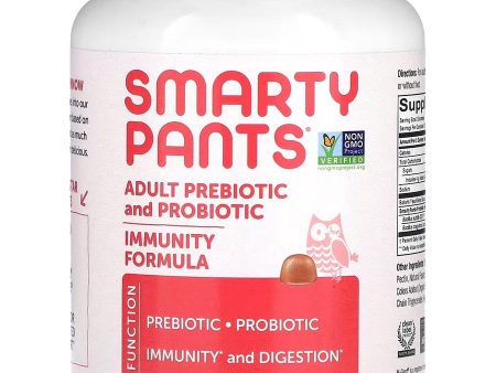 SmartyPants Vitamins, Adult Prebiotic and Probiotic Immunity Formula, 7 Billion CFU, Strawberry Crème, 60 Gummies Online now