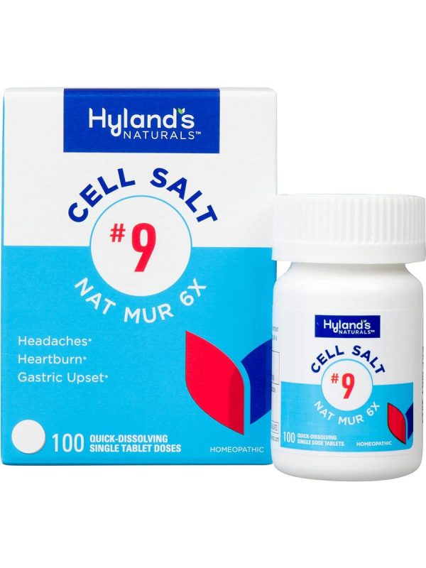 Hyland s, Cell Salt #9 Nat Mur 6x, 100 Quick-Dissolving Single Tablet Doses Supply