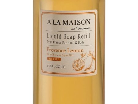 A La Maison de Provence, Provence Lemon Liquid Soap Refill, 33.8 fl oz Online