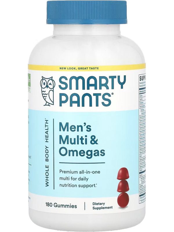 SmartyPants Vitamins, Men s Multi and Omegas, 180 Gummies Sale