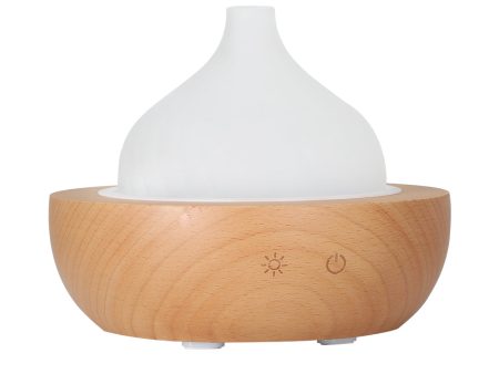 Devanti Glass Wood Aromatherapy Diffuser | LED Ultrasonic Oil Humidifier Hot on Sale