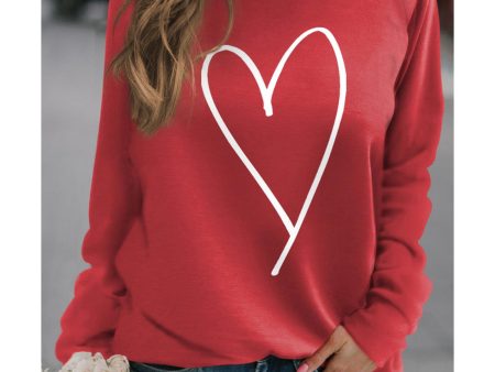 Azura Exchange Heart Graphic Sweatshirt - 2XL Supply