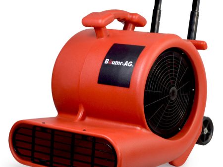 3-Speed Carpet Dryer Air Mover Blower Fan | 1400CFM, Sealed Copper Motor, Poly Housing - Telescopic Handle and Wheels Online now