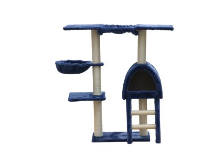 Blue Cat Scratching Post Tree | 100cm Scratcher House For Sale