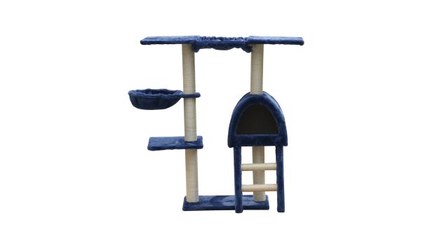 Blue Cat Scratching Post Tree | 100cm Scratcher House For Sale