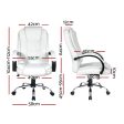 White Executive PU Leather Gaming Office Chair Online Hot Sale