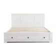 Margaux Coastal Lifestyle Bedframe with Storage Drawers (King, White) Online now