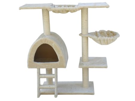 100cm Beige Cat Scratching Post Tree House Sale