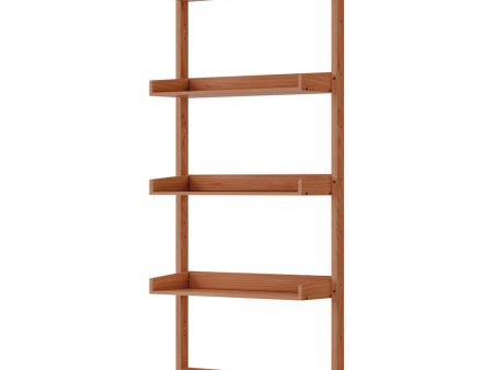 Artiss Bookshelf Floating Shelf  CAPIZ Oak Fashion