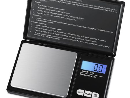 0.01g-200g LCD Mini Electronic Digital Scale | Stainless Steel Plate Fashion