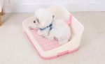 Portable Dog Potty Training Tray with Wall - Pink (Medium) Fashion