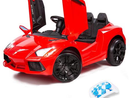 Lamborghini Inspired Ride-On Car, Remote Control, Battery Charger, Red Discount