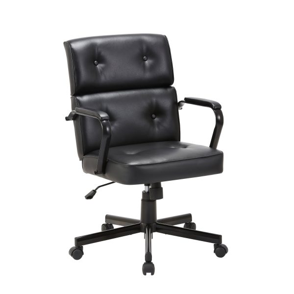 Beverly Home Office Chair | Black PU Supply