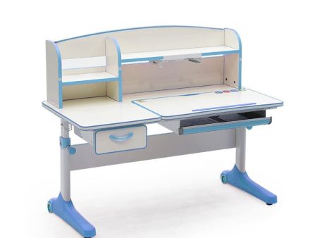 Adjustable Children s Study Desk | 120cm | Blue | Ergonomic Online now