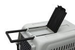 Black Plastic Kennel Pet Carrier | Dog Cat Cage Crate | Handle | Wheel Supply