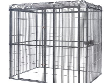 XXXXL Walk-in Bird Cat Dog Cage | Parrot Aviary with Castor Wheel | 219x158x203cm, Green Cover Sale