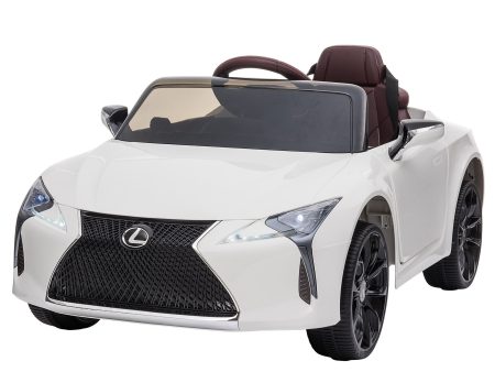 Kahuna Licensed Lexus Lc 500 Kids Electric Ride On Car - White Fashion