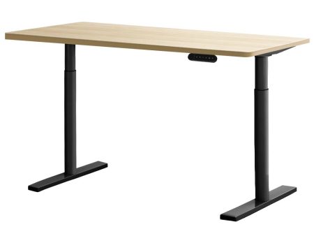 140cm Black Oak Electric Standing Desk by Online Sale