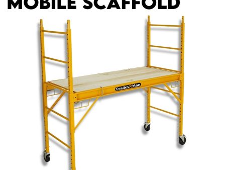 450kg Mobile Scaffold Ladder Scaffolding Platform | Portable Ladder | Work Safety Fashion