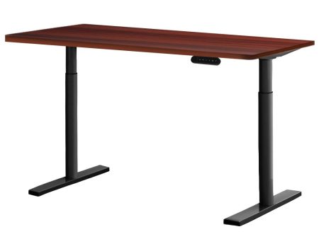 140cm Black Walnut Electric Standing Desk by Supply