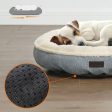 FEANDREA 55cm Round Dog Sofa Bed | Fabric Grey | Shape on Sale