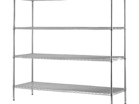 1 - Modular Wire Storage Shelf | Dimensions: 1500 x 600 x 1800mm | Steel Shelving Online Hot Sale