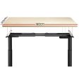 140cm Black Oak Electric Standing Desk by Online Sale