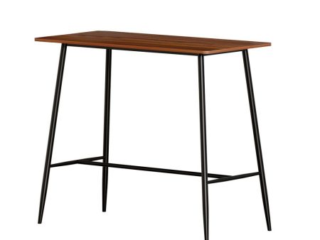 Bar Table Industrial Dining Desk High Wood Kitchen Shelf Wooden Cafe Pub by Artiss Online Sale