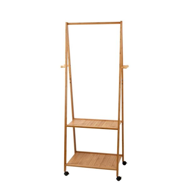 Bamboo Hanger Stand | Wooden Clothes Rack | Display Shelf For Sale