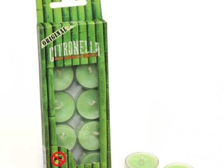 Citronella Tealight Candles | 10 Pack | Natural Mosquito Repellent Discount