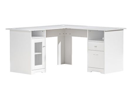 Artiss Corner Computer Desk Office Study Desks Table L-Shape Drawers Tables Sale