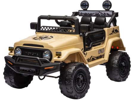 Kahuna Authorised Toyota Fj Cruiser Kids Electric Ride On Car - Khaki Fashion