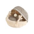 Pet Cat Calming Bed Cuddle Soft Warm Plush Cave Sleeping Nest Tent | Cozy Retreat for Cats Online