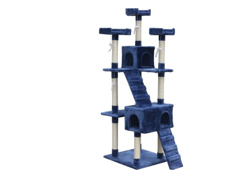 180cm Blue Cat Kitten Scratching Post Tree with Ladder Cheap