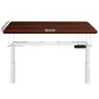 Electric Standing Desk - Height Adjustable - White Walnut Cheap