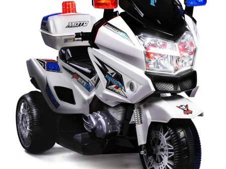 Electric Ride-On Motorcycle for Children - Police Patrol Bike Toy Trike Discount