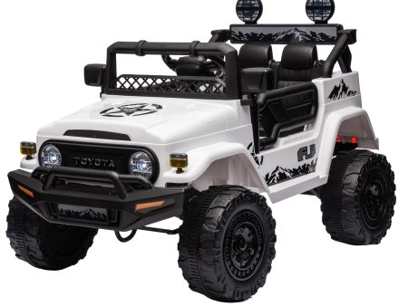 Kahuna Authorized Toyota Electric Kids Ride-on Car Fj Cruiser - White Online