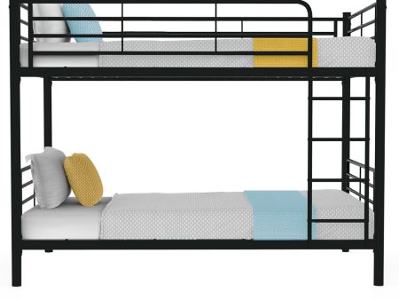 Kingston Slumber 2in1 King Single Metal Bunk Bed Frame with Modular Design (Dark Matte Grey) Cheap