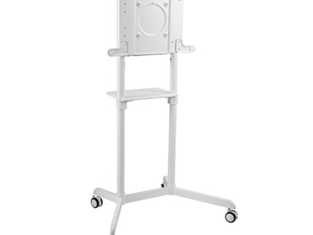 Rotating Mobile Stand for Interactive Display, 37 -70  Screens, up to 70kg - White Online Sale