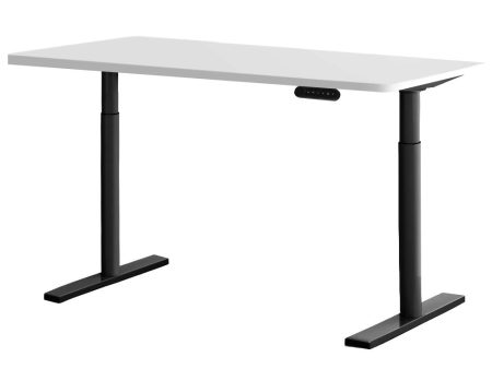 Motorized Adjustable Standing Desk - Black White For Cheap