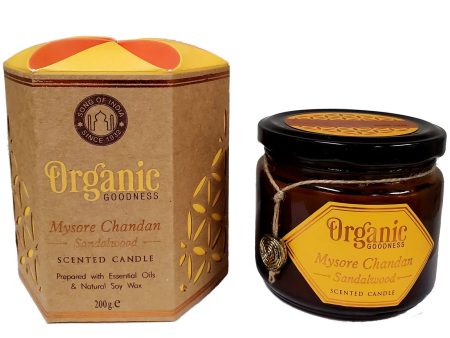 Organic Goodness Sandalwood Candle | 60hr Burn Time Sale