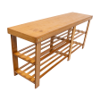 Bamboo Shoe Rack Wooden Bench Storage Organiser Cabinet Holder Stool Online